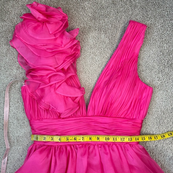 Mac Duggal Vibrant Pink Maxi Dress - Picture 8 of 9